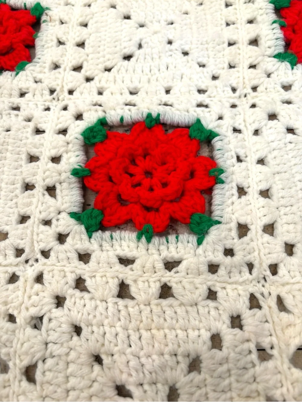 Handmade white crochet